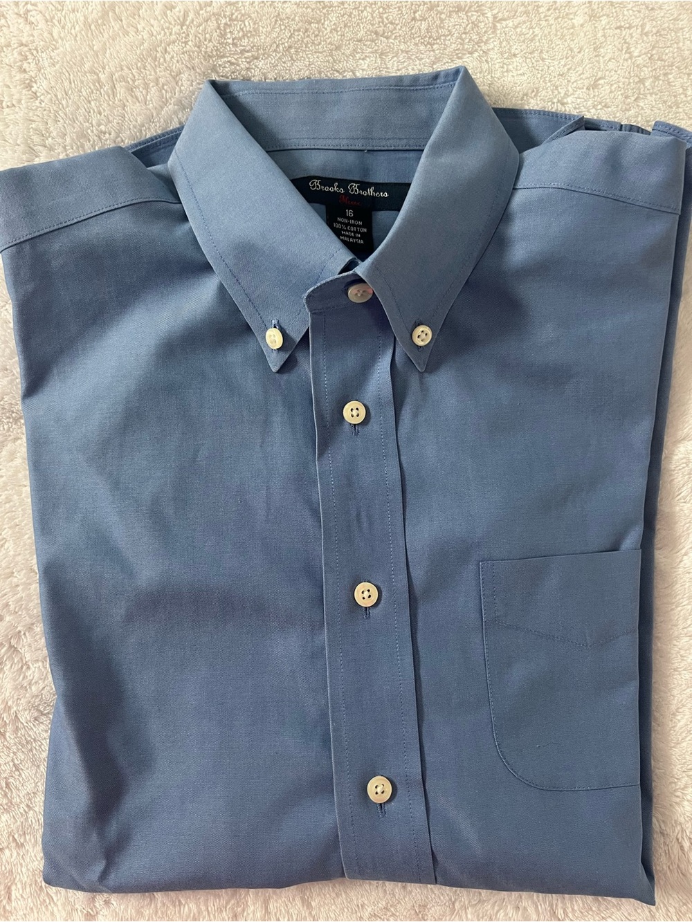 Brooks Brothers Blue Button-Down Dress Shirt